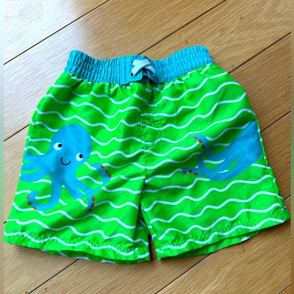 Wonder Nation octopus Swim Shorts 6-9 mo